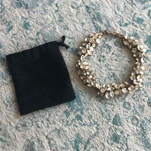 J. Crew Lulu Frost Choker Crystal Necklace